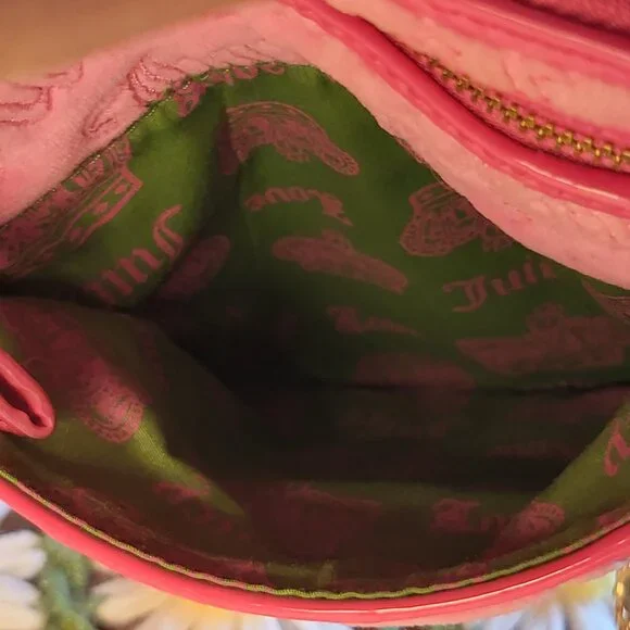 Juicy Couture Pink Crossbody Bag + Keychain Wallet - Picture 11 of 16